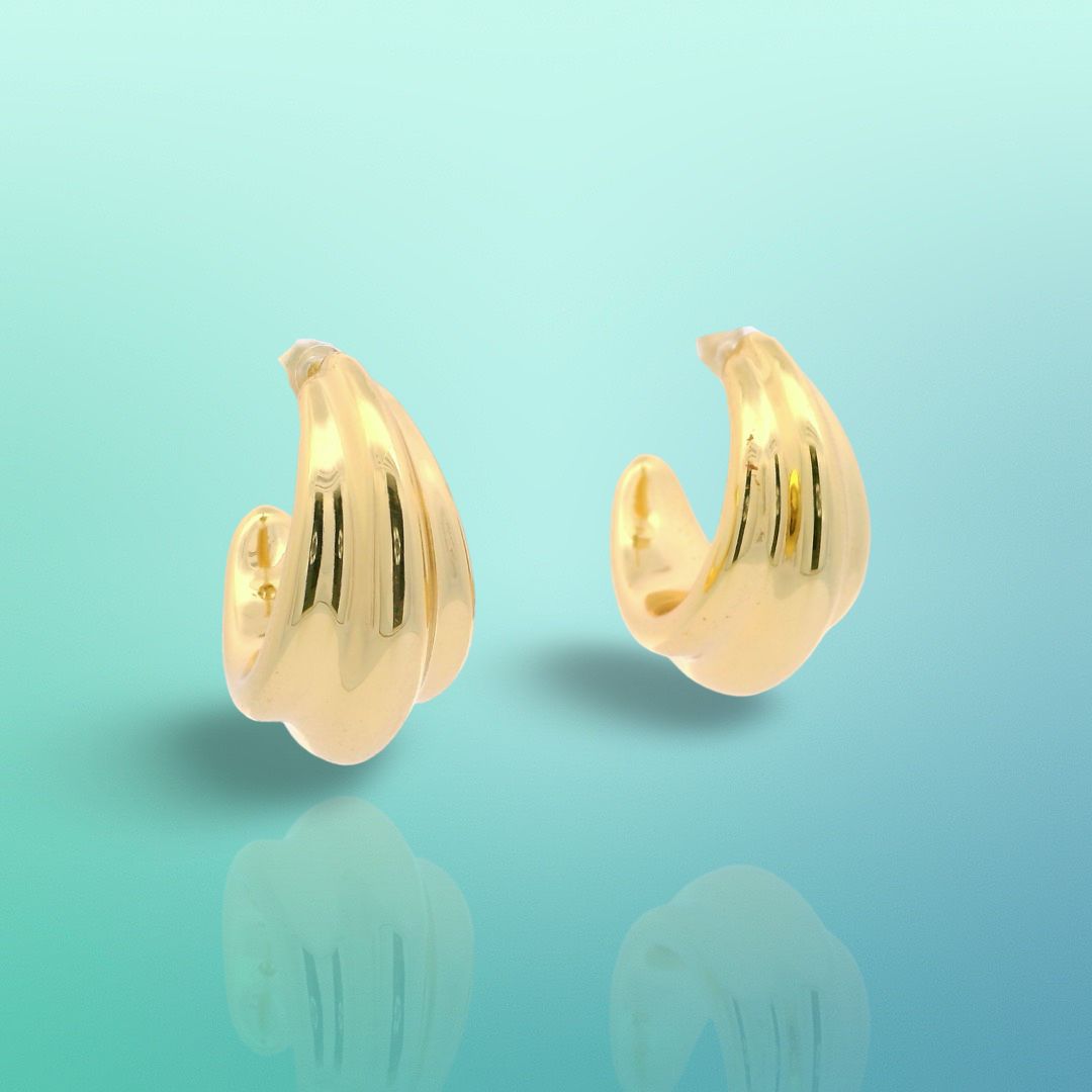 Triple Look Italian Hoop - AE13835