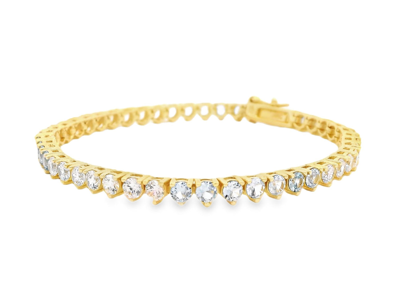 7/7 Pattern 3MM 3prong Tennis Bracelet - KB33064