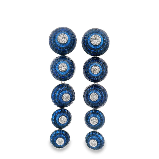 Circle Drops Invisible Set Earring - AE102072