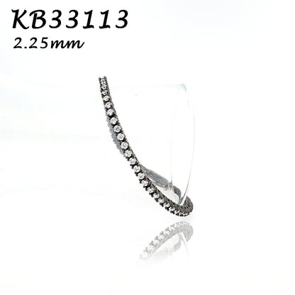 Diamond CZ 2.25MM 4prong Tennis Bracelet - KB33113