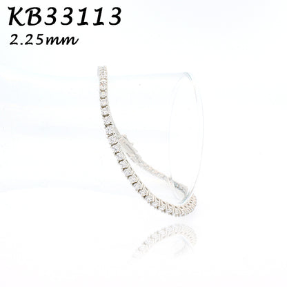 Diamond CZ 2.25MM 4prong Tennis Bracelet - KB33113